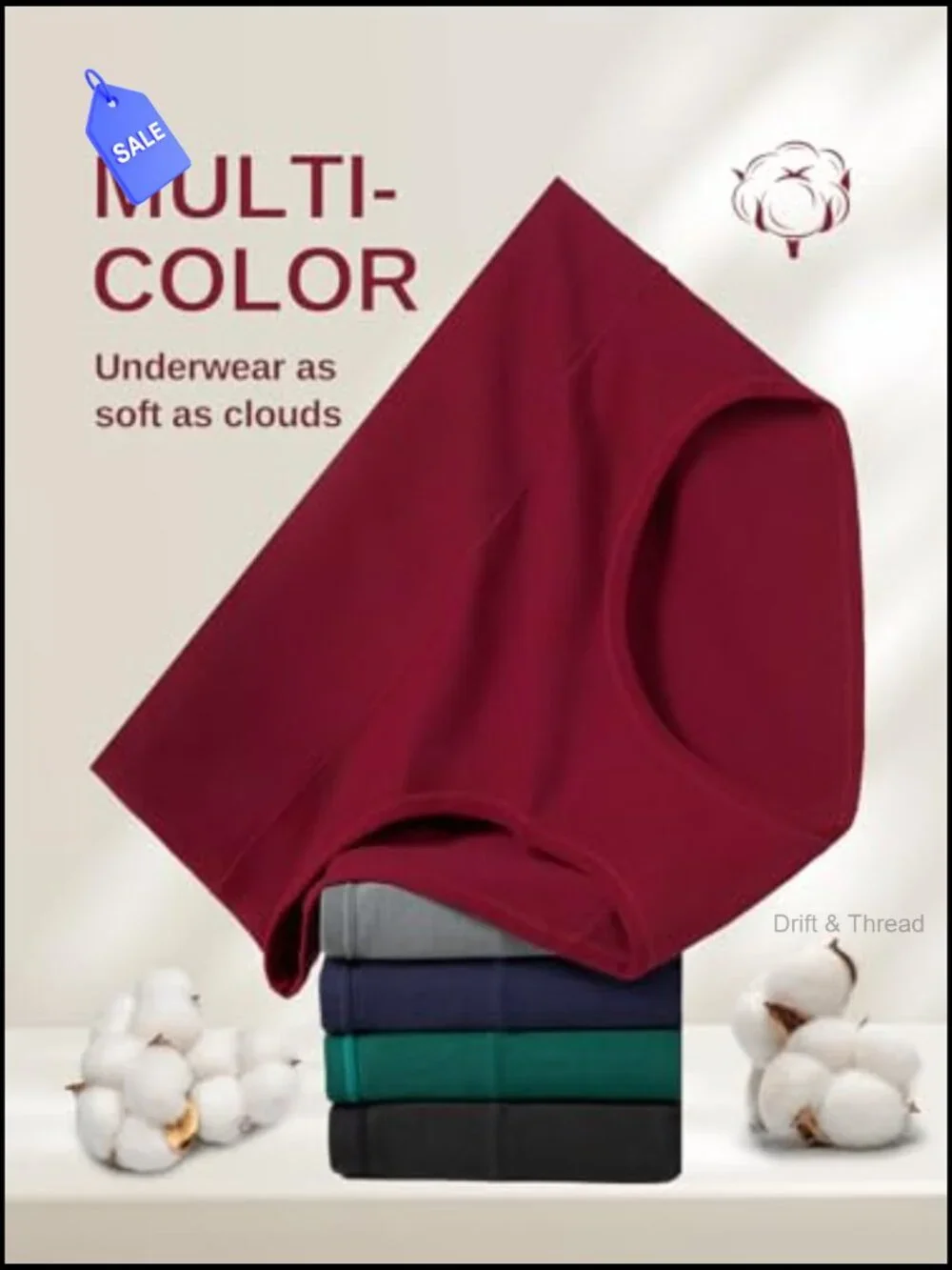 Full Coverage High Waisted Cotton Briefs for Women